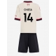 Maillot de foot Liverpool Federico Chiesa #14 Extérieur vêtements enfant 2025-26 Manches Courtes (+ pantalon court) Maillot de foot Liverpool Federico Chiesa #14 Extérieur vêtements enfant 2025-26 Manches Courtes (+ pantalon court)